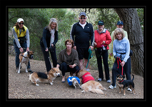 Prada and her hiking group pals